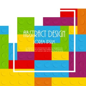 Block Abstract Pattern Vector Illustration Stock Illustration