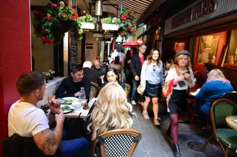 Block arcade - melbourne Stock Photos