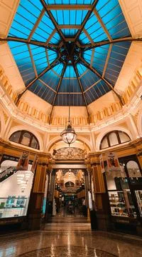 Block Arcade Stockfoto's