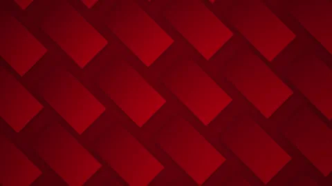 Block Background With Block Moving on Screen Consisting of Solid Red Stock Footage 183392611