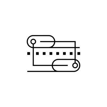 Block, block chain, chain, technology icon Stock Illustration