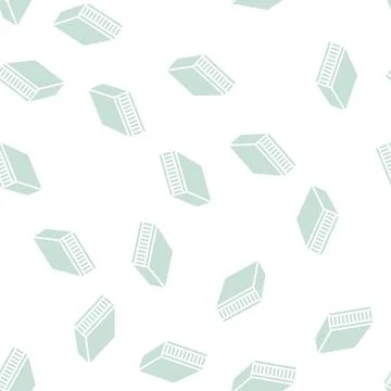 Block board glyph seamless pattern Stock Illustration