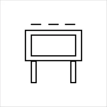 Block board vector glyph color icon on white background. Vector illustration Stock Illustration