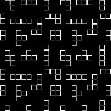Block Brick Game Vector Illustration. Seamless Pattern Design Template. Bla.. Stock-Illustration