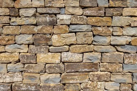 Block brick wall close up patterned background Stock Photos