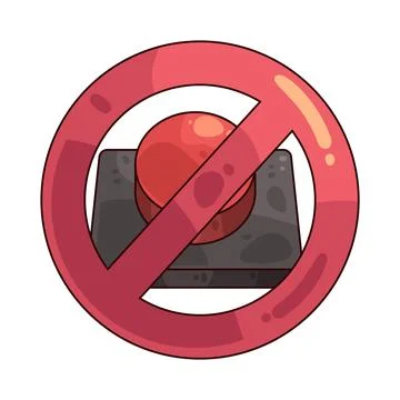 Block button illustration イラスト素材