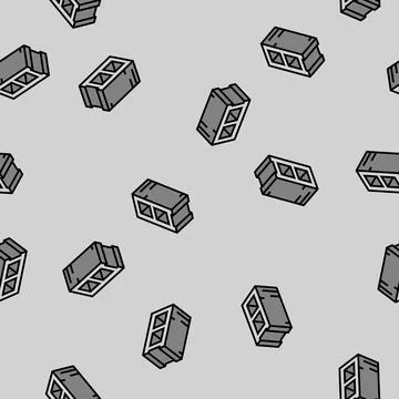 Block cement concrete vector seamless pattern イラスト素材