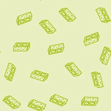 Block cement line vector seamless pattern Stock Illustration