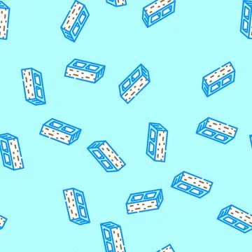 Block cement vector seamless pattern Illustrazione stock
