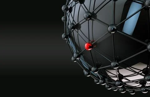 Block chain and technology abstract background. Stock Illustration