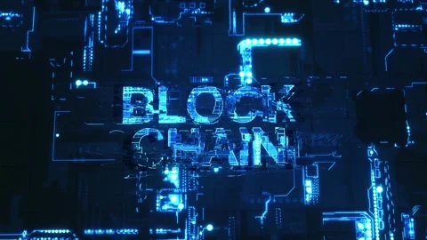 Block chain. blockchain Technology concept Stock Footage 271099537