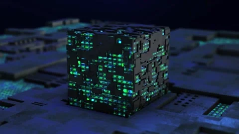 Block chain. blockchain Technology concept Stock Footage 271099653