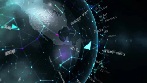 Block chain. blockchain Technology concept Stock-Footage 271100121