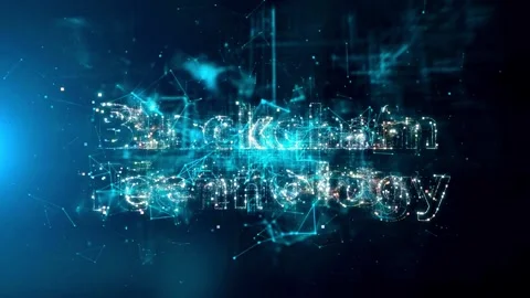 Block chain. blockchain Technology concept Vídeo Stock 271100217