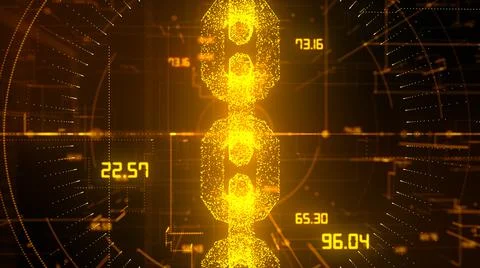 Block chain concept for connection of network nodes or computers  Stock Illustration