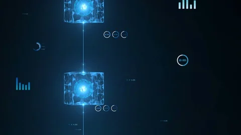 Block chain concept Stock Footage 95821974
