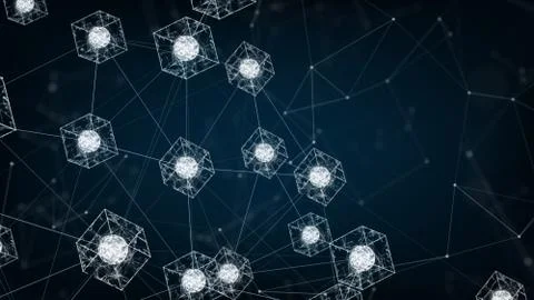 Block chain concept. Stock Illustration