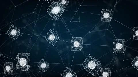 Block chain concept. Stock Illustration