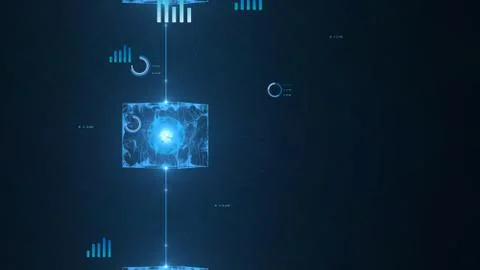 Block chain concept. Stock Illustration