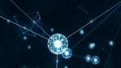 Block chain concept. Illustrazione stock