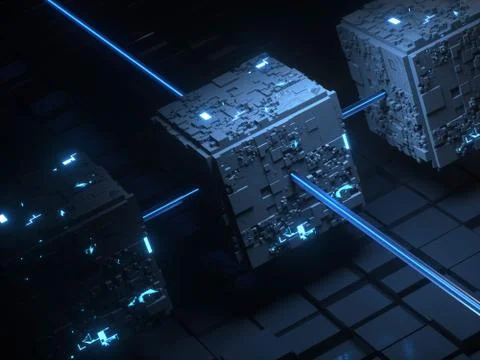 Block Chain. Crypto Currency. Blockchain Concept. Stock Photos