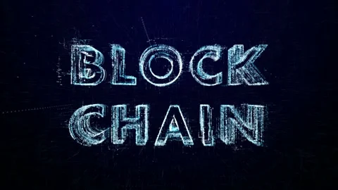 Block Chain. Intro before starting or in pause Stock Footage 85613483