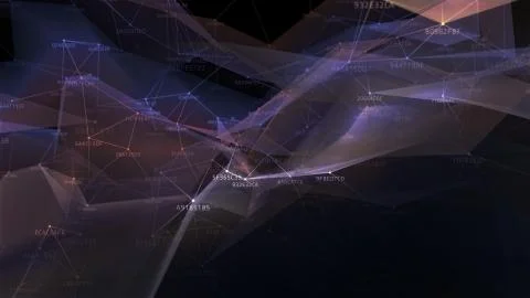 Block chain network and programming concept Stockillustratie