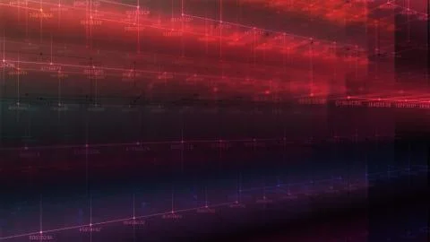 Block chain network and programming concept Illustrazione stock