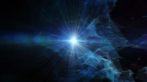 Block chain network and programming concept Stock Illustration