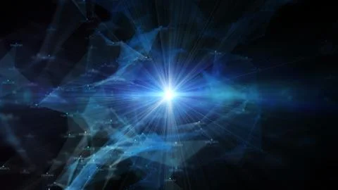 Block chain network and programming concept Stock Illustration