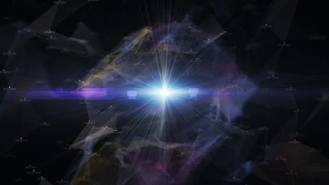 Block chain network and programming concept イラスト素材