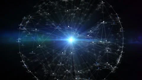 Block chain network and programming concept 스톡 일러스트