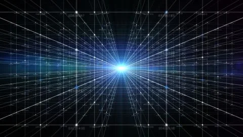 Block chain network and programming concept Stockillustratie