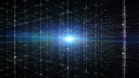 Block chain network and programming concept 스톡 일러스트