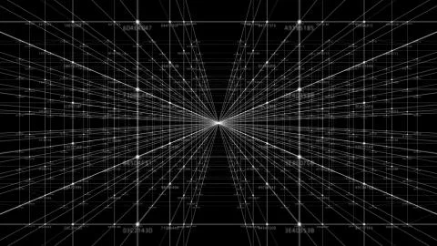 Block chain network and programming concept Stock Illustration