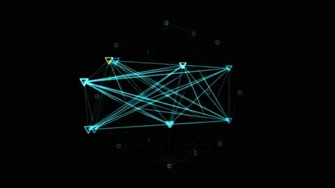 Block chain network Stock Footage 88531127