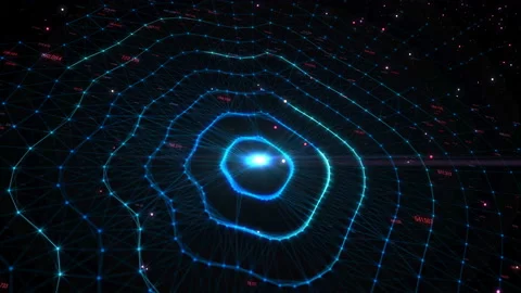 Block chain network Stock Footage 90736587
