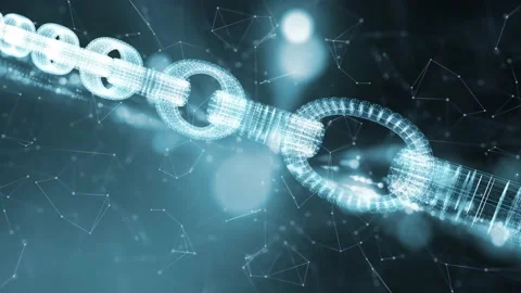 Block chain network motion background Stock Footage 231905817