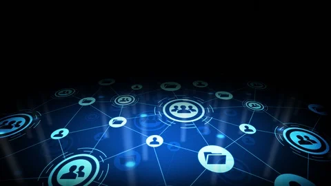 Block chain technology concept. Stockbeeldmateriaal 100617944