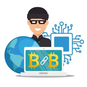 Block chain tecnology concept 스톡 일러스트