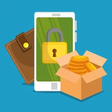 Block chain tecnology concept 스톡 일러스트