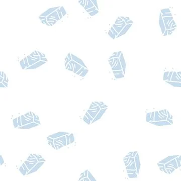 Block chocolate glyph seamless pattern Illustrazione stock