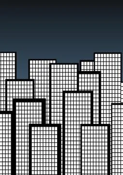 Block City Stock Illustration