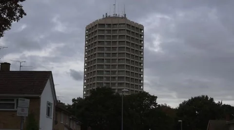 Block of Flats in England Stock Footage 68771563