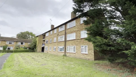 Block of flats in England Stock Footage 253506082