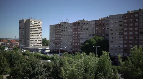 Block of flats Stock Footage 65089425