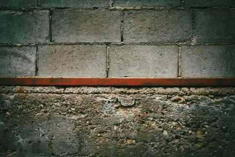 Block foundation and wall texture Stock Photos