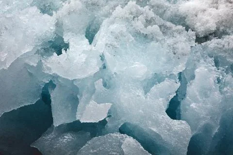Block of glacier ice Stock Photos
