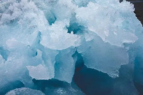 Block of glacier ice Stock Photos