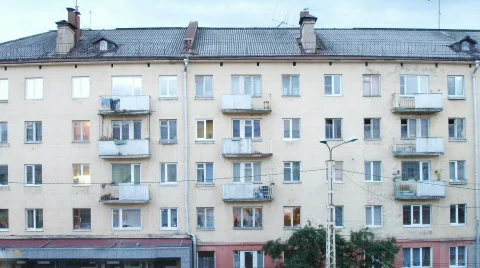 Block house at night time lapse, HD Video stock 830928